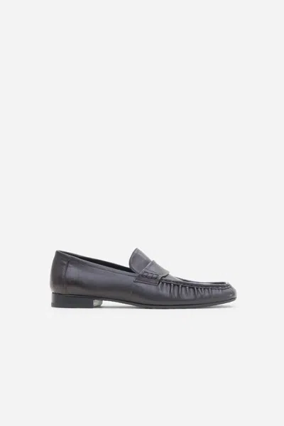 Filippa K Gathered Detail Loafers In Brown