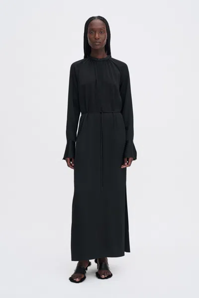 Filippa K Gathered Raglan Dress In Black