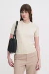 Filippa K Glossy Knit Top In Pink