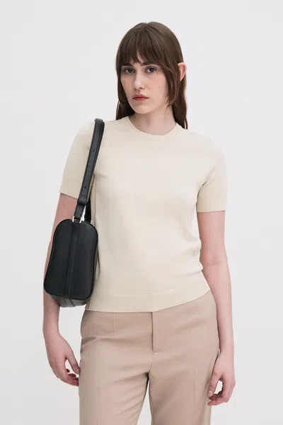 Filippa K Glossy Knit Top In Pink