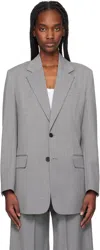 Filippa K Gray Davina Blazer In 2571 Grey Melange