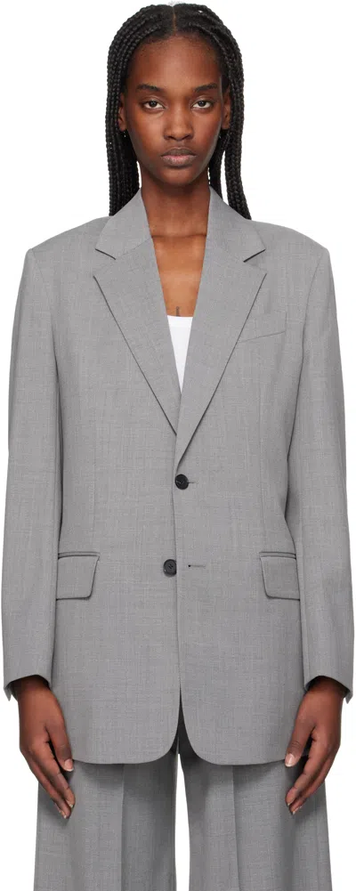 Filippa K Gray Davina Blazer In 2571 Grey Melange