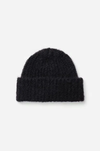 Filippa K Hairy Alpaca Hat In Black