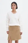 Filippa K Hairy Wool Blend Mini Skirt
