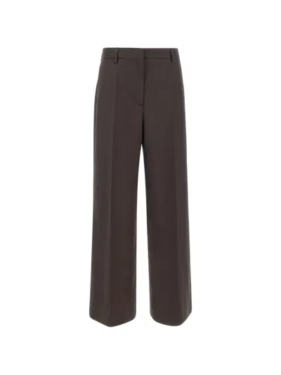 Filippa K Harlow Wide-leg Trousers In Braun