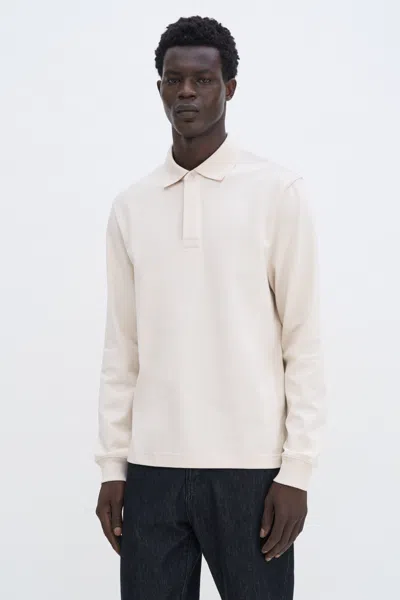 Filippa K Heavy Cotton Rugby Shirt In White