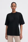 Filippa K Heavy Jersey Oversized Top In Black