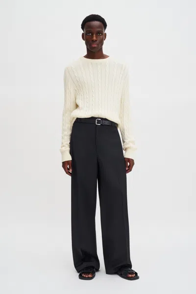 Filippa K Hector Wool Trousers In Black