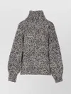 Filippa K Black And White Wool Alpaca Sweater In Gray