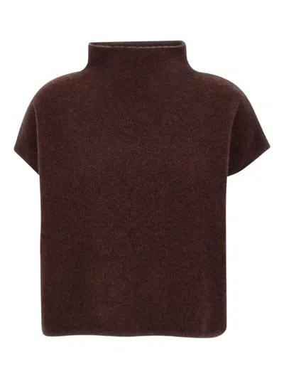 FILIPPA K HIGH-NECK SHORT-SLEEVE SWEATER