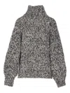 Filippa K Black And White Wool Alpaca Sweater In Black