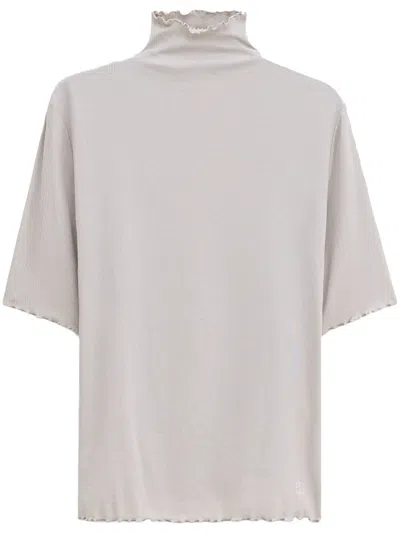 Filippa K High-neck T-shirt In Grey