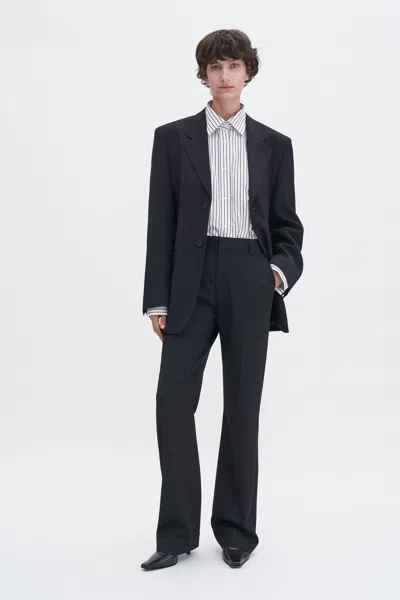 Filippa K High Waist Bootcut Trousers In Black