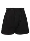 Filippa K High Waist Pleated Shorts Trousers Black