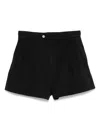 Filippa K High-waisted Pleated Shorts In Black  