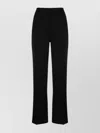 Filippa K High Waist Wide Leg Trousers With Belt Loops In Black