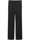 FILIPPA K HIGH-WAISTED BLACK STRAIGHT LEG TROUSERS FOR WOMEN