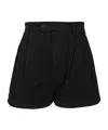 Filippa K High Waist Pleated Shorts Trousers Black