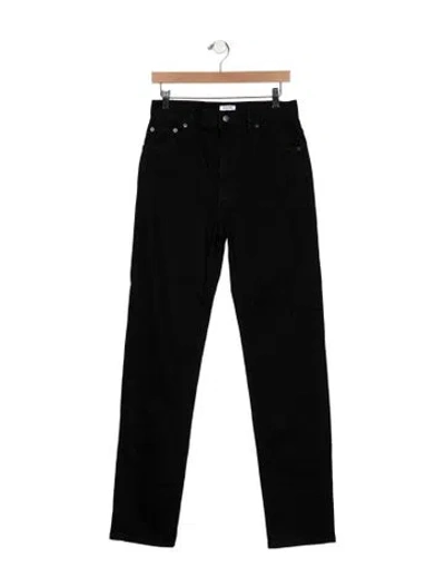 Pre-owned Filippa K High-rise Straight Leg Jeans In Black