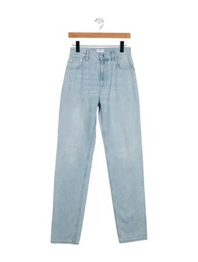 Pre-owned Filippa K High-rise Straight Leg Jeans In Blue