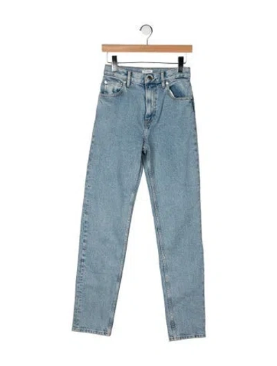 Pre-owned Filippa K High-rise Straight Leg Jeans In Blue