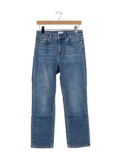 Pre-owned Filippa K High-rise Straight Leg Jeans In Blue