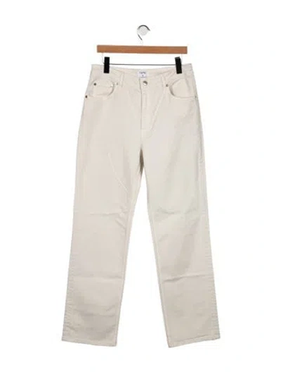 Pre-owned Filippa K High-rise Straight Leg Jeans In Neutrals