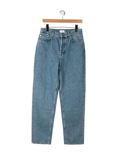 Pre-owned Filippa K High-rise Straight Leg Jeans W/ Tags In Blue
