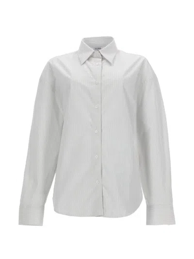 Filippa K Relaxed Fit Striped Shirt In White