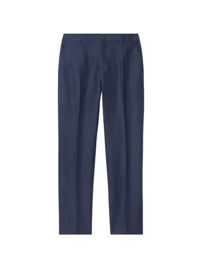 Filippa K Hugo Pressed-crease Tailored Trousers In Blue