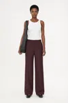Filippa K Hutton Trousers In Burgundy