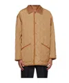 Filippa K Insulated Quilted Recycled Polyester Faille Jacket In Brown