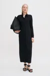 Filippa K Jersey Shirt Dress In Black