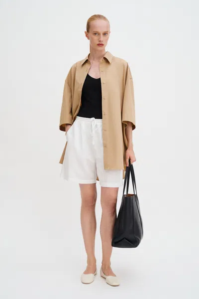 Filippa K Jessa Linen Shorts In White