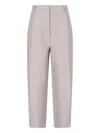 Filippa K Straight Trousers With Front Pleats And Back Pockets In Pink