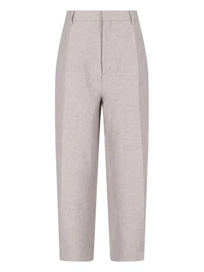 Filippa K K Wide Trousers In Grey Wool Blend