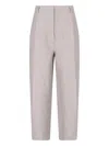 Filippa K Straight Trousers With Front Pleats And Back Pockets In Pink