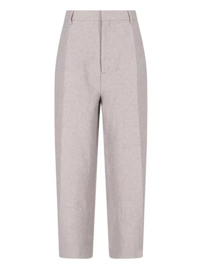 FILIPPA K K WIDE TROUSERS IN GREY WOOL BLEND