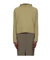 Filippa K Khaki Mika Yak Funnelneck Sweater In Neutral