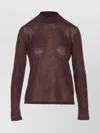 Filippa K Knitwear Crewneck Long Sleeve Mock Neck In Brown