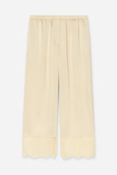 Filippa K Lace Detail Trousers In Yellow