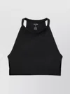 Filippa K Layered High Neck Halterneck Sports Bra In Black