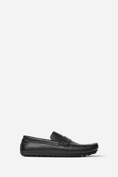 Filippa K Leather Driving Loafers In Black