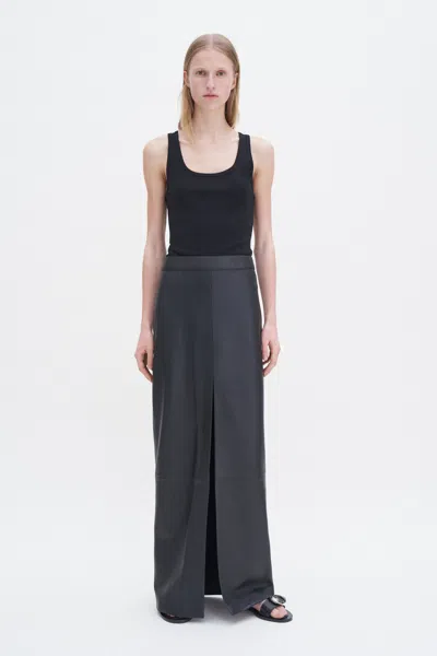 Filippa K Leather Pencil Skirt In Black