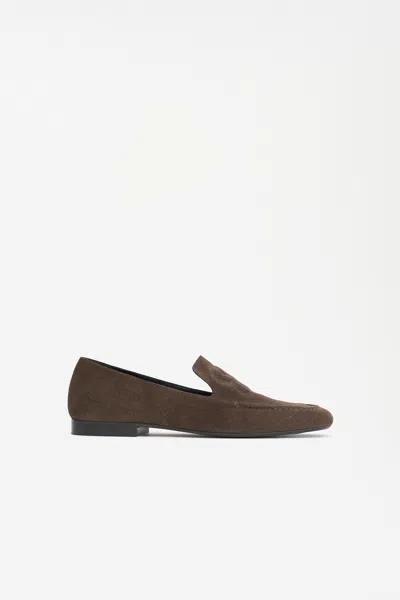 Filippa K Logo Soft Loafers In Brown