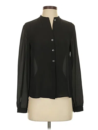Pre-owned Filippa K Long Sleeve Blouse In Black