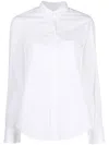 Filippa K Longline Button-up Shirt In White