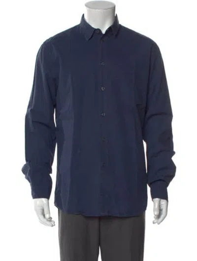 Pre-owned Filippa K Long Sleeve Dress Shirt In Blue