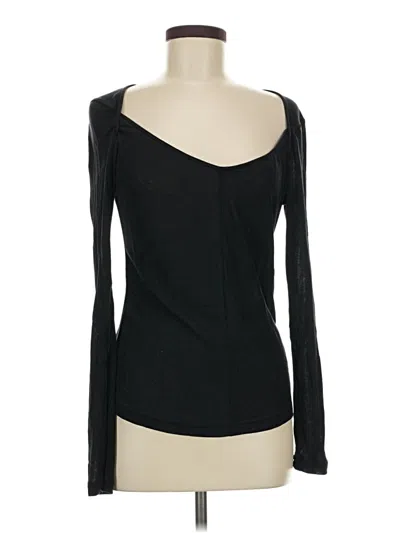 Pre-owned Filippa K Long Sleeve T-shirt In Black