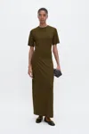 Filippa K Long T-shirt Dress In Green